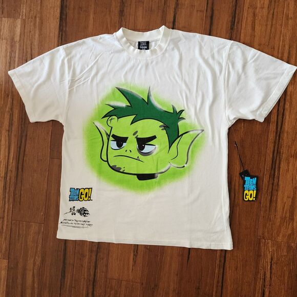 Civil Regime x Teen Titans Go Beast Boy Men's Large Oversized T-Shirt NWT - Picture 1 of 7